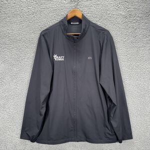Travis Mathew Surfside Black Golf Windbreaker Jacket Mens XL Full Zip Golf